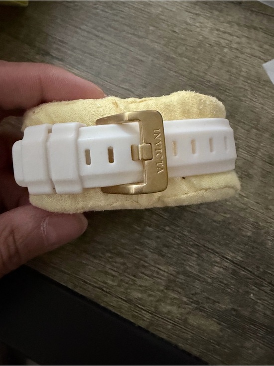 Invicta Angel Gold-Tone & White Silicone Mother-of-Pearl Women’s Watch main image 7